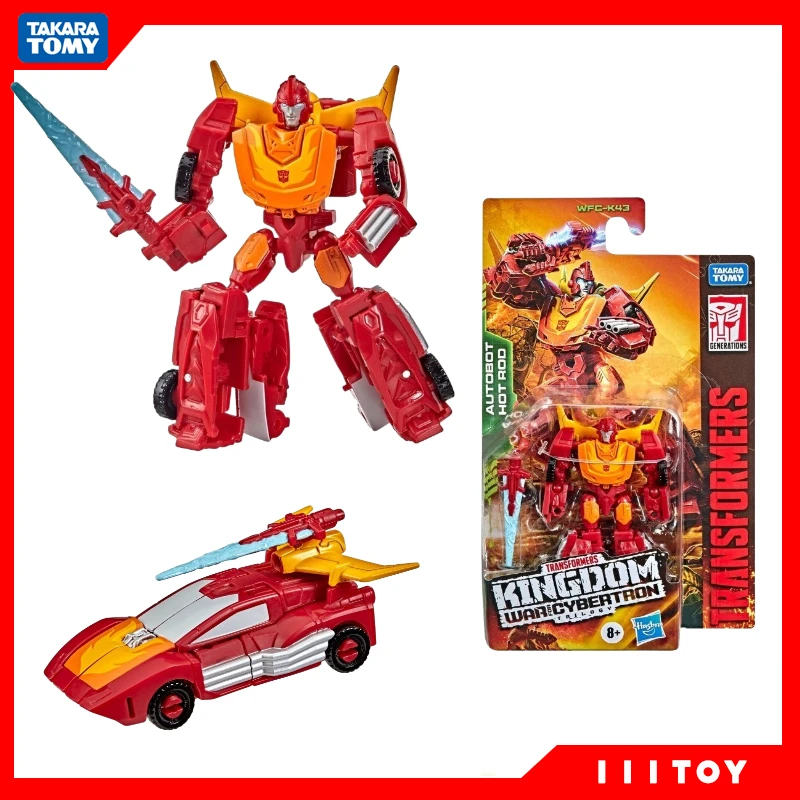 Instock Transformers Toy War For Cybertron Trilogy Kingdom Wfc-K43 Core Level Autobot Hot Rod Robot Action Figures Regali Hobby