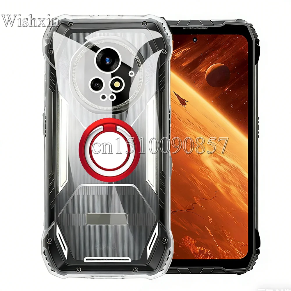 Ring Holder Shockproof Soft TPU Kickstand Case Cover