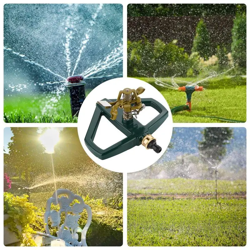 

360 Degree Rotating Garden Sprinkler For Lawn Quick Hose Connection Garden Irrigation Supplies Automatic Water Sprayer Yard