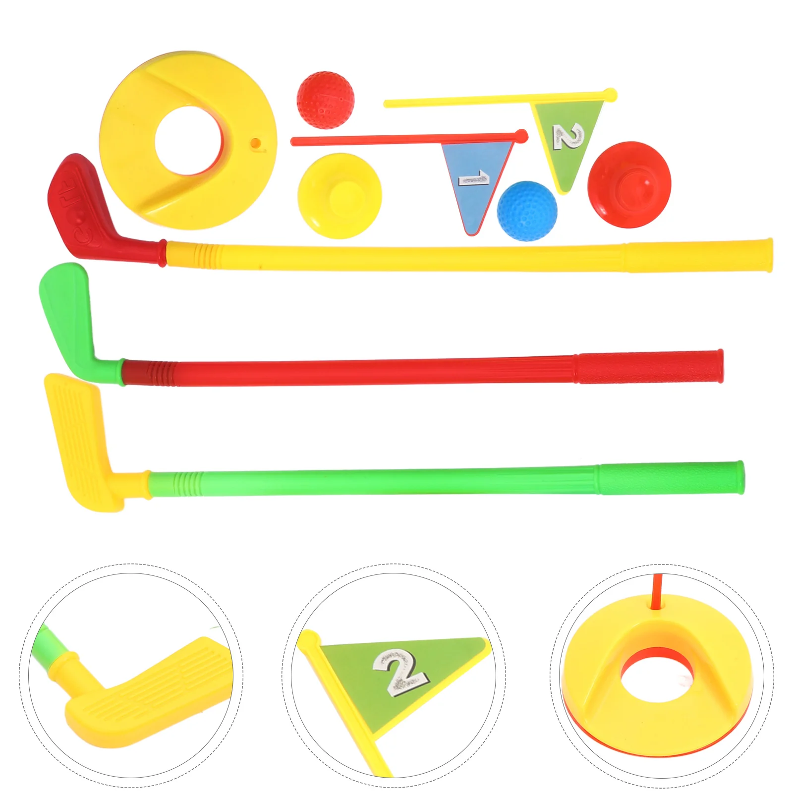 

Детский Набор для игры в гольф-клуб, пластиковые игрушки для малышей