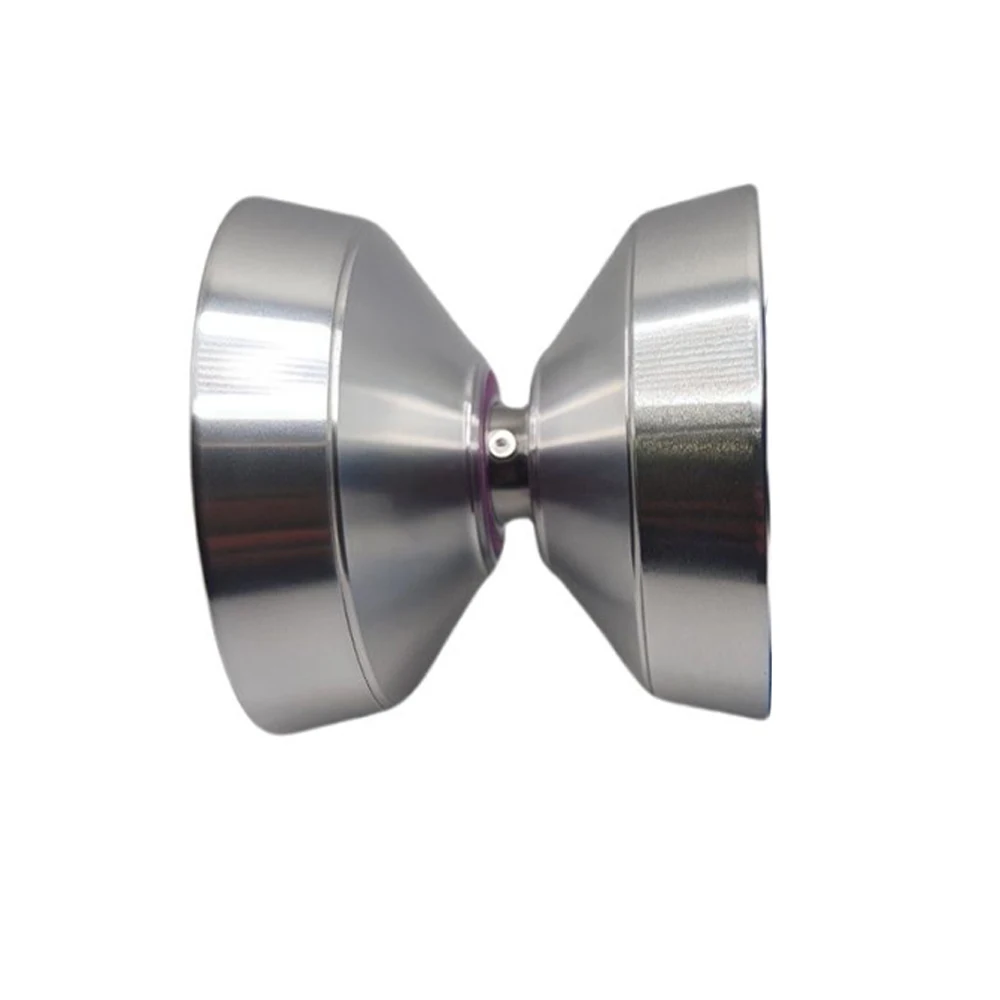 Aluminum alloy Professional competition silvery white yoyo ball children classic toy professional metal yo-yo 1A3A5A