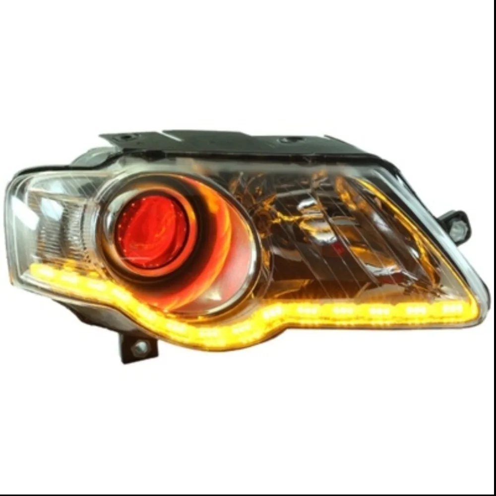 

Car LED Headlight Assembly for Volkswagen vw passat b6 2007-11 angel eye DRL Daytime Running Light автомобильные товары