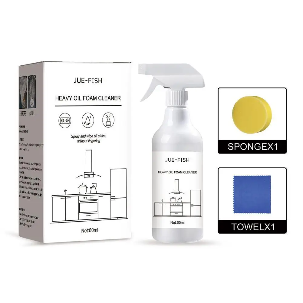 

Kitchen Heavy Oil Foam Cleaner Multi-purpose Kitchenware Rust Removal Range Hood Dirt Removal Foam Cleaner Spray