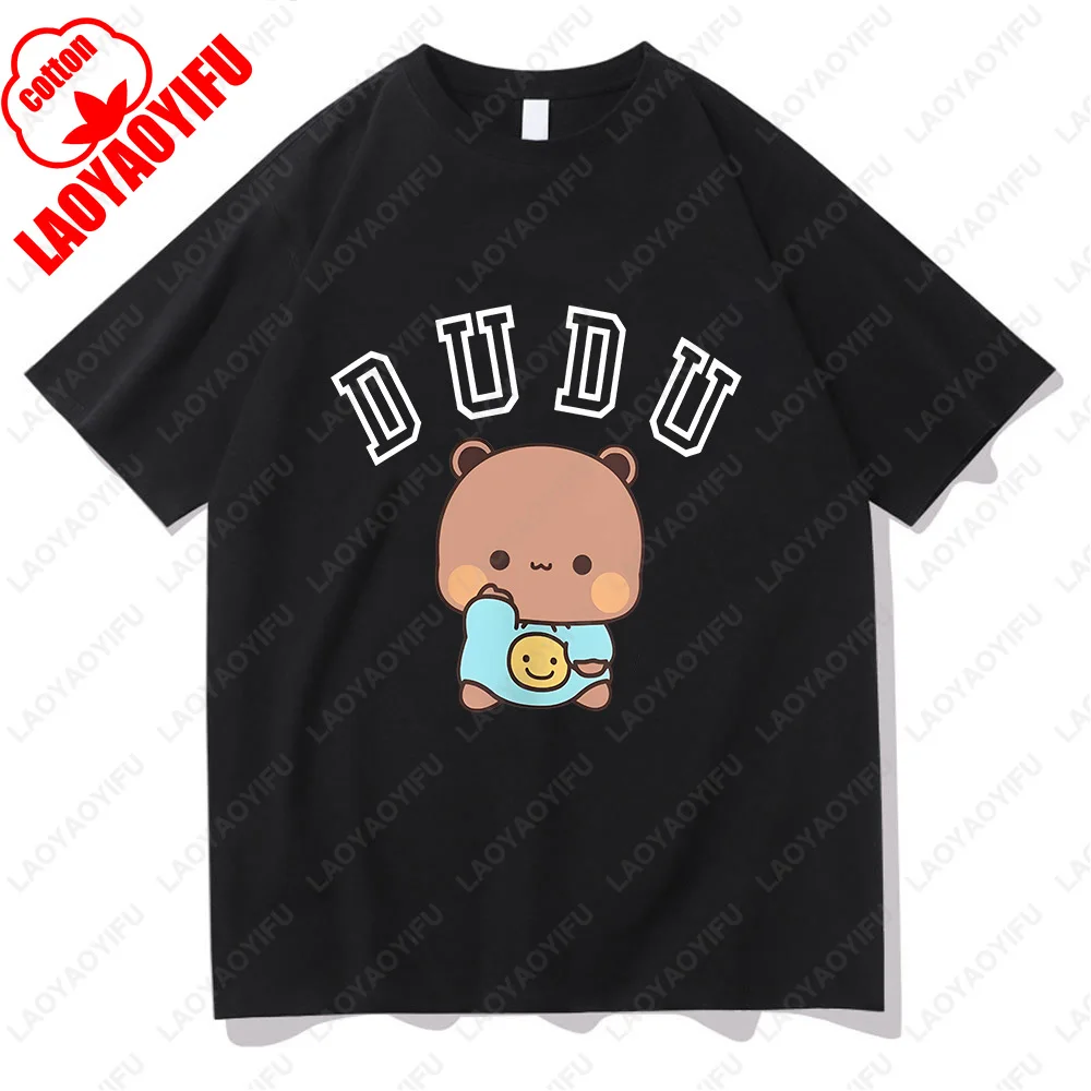 Kawaii Panda Bear Graphic Cotton T-Shirts – Cute Cartoon Summer Tees