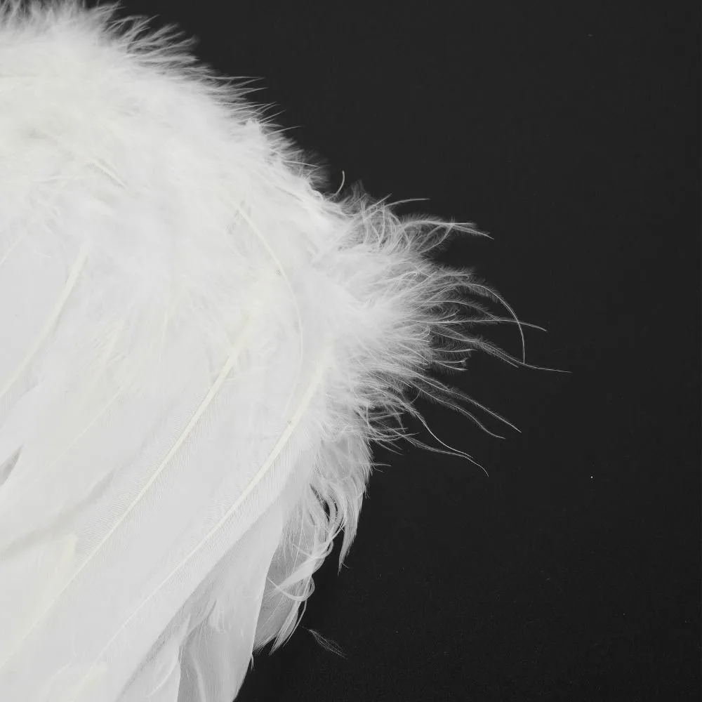 New White Feather Wings Black Party Props Cosplay Little Wings Handmade Angel Wings Children