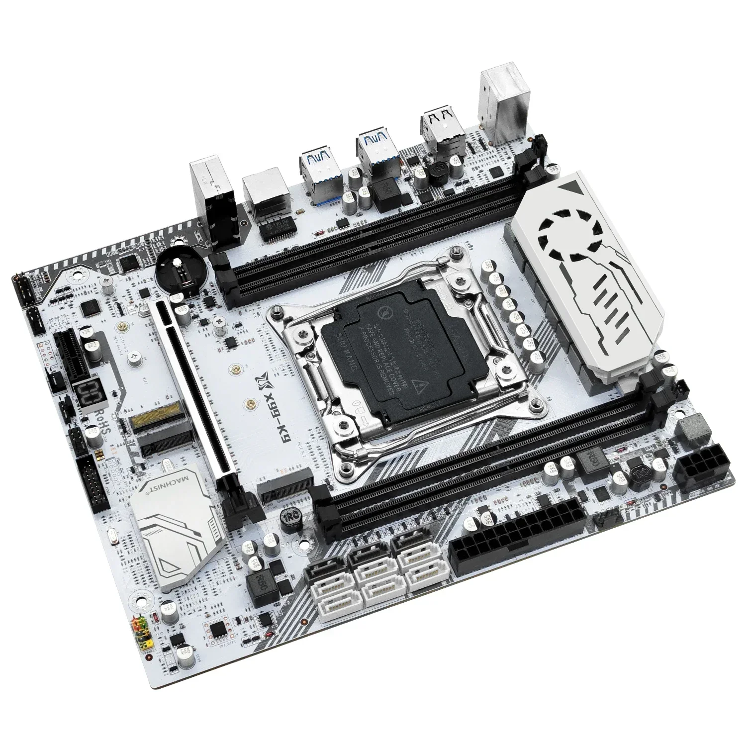 MACHINIST K9 X99 Motherboard Set LGA 2011-3 Kit Xeon E5 2620 V4 CPU 32GB(2*16G) DDR4 2400mhz Memory Nvme M.2*2 M-ATX