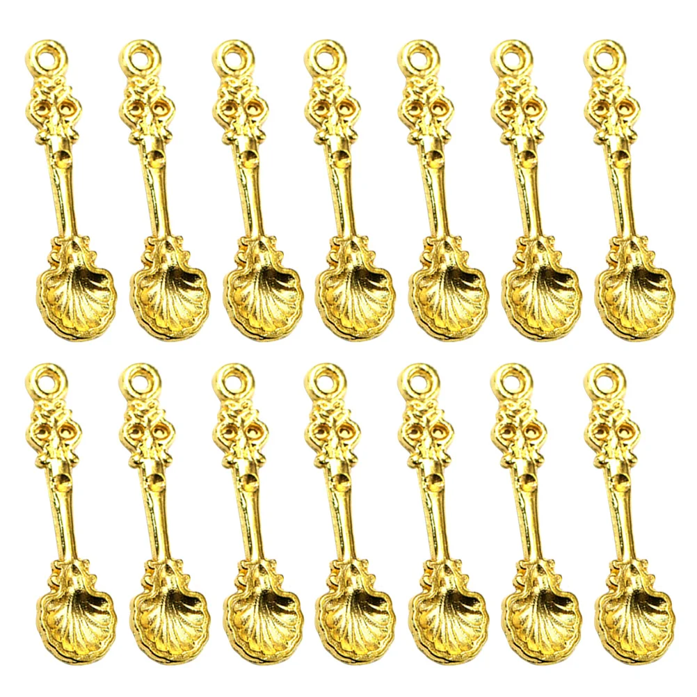 

50 Pcs Jewelry Materials Alloy Pendant Charm Dining Table Mini Jewelry Making Pendants DIY Charms