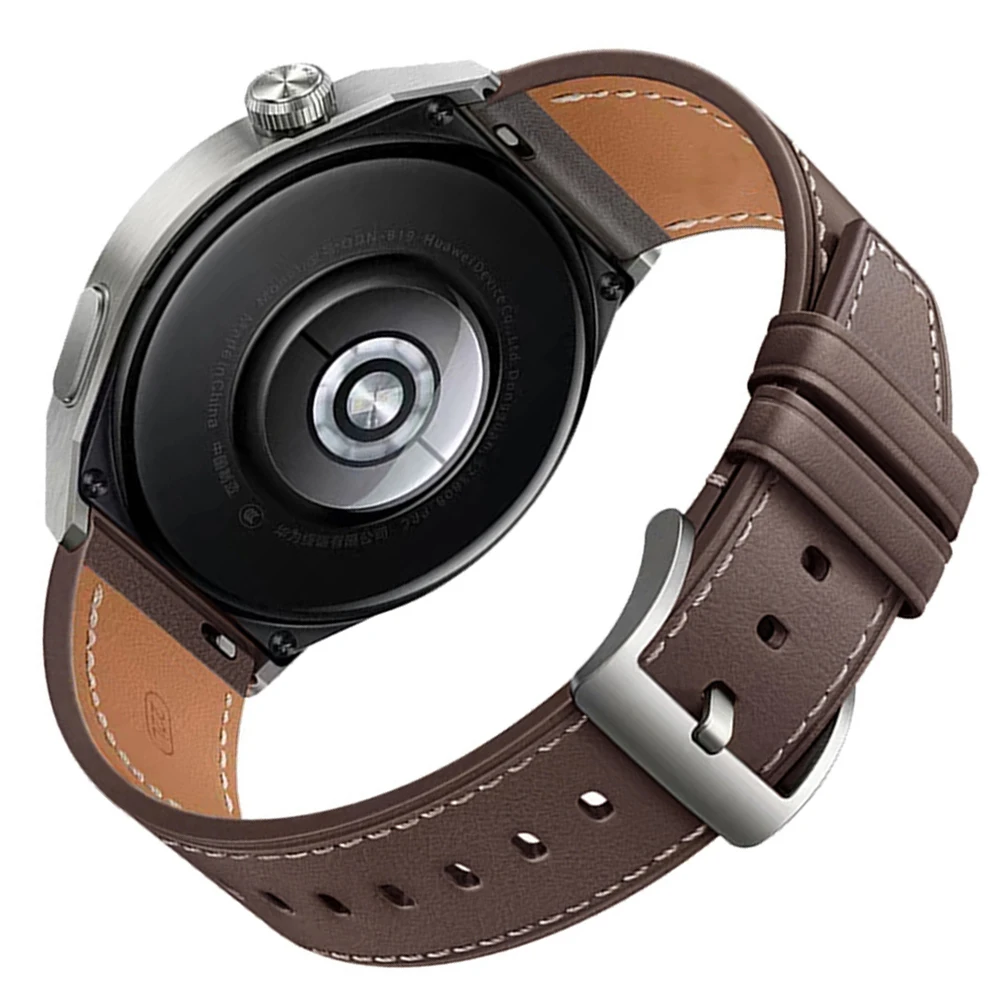 22mm Leather Strap for Garmin Watches - Compatible Replacement Watchband