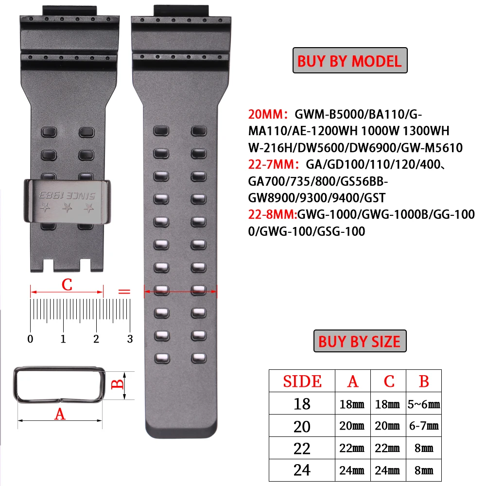 Durable Metal Watch Strap Holder Loop in Multiple Sizes