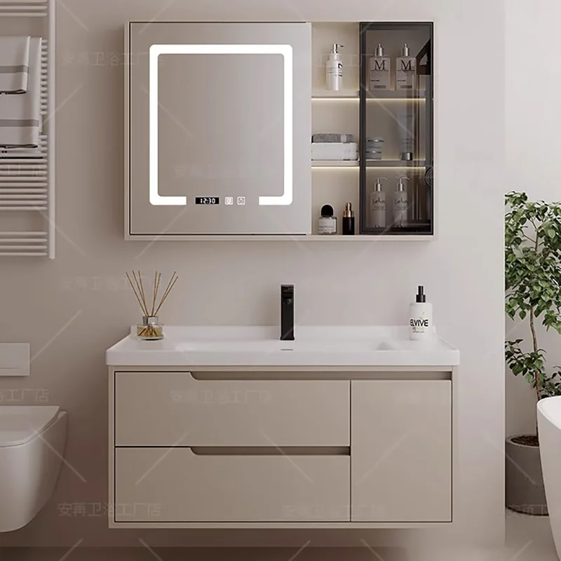 Lavabo Mobili Da Bagno Vanity Mensole Da Parete Cassetto Per Attrezzi Armadi Da Bagno Portaoggetti Per Wc Mobili Per Bagno Mobiletto Yx50Bc