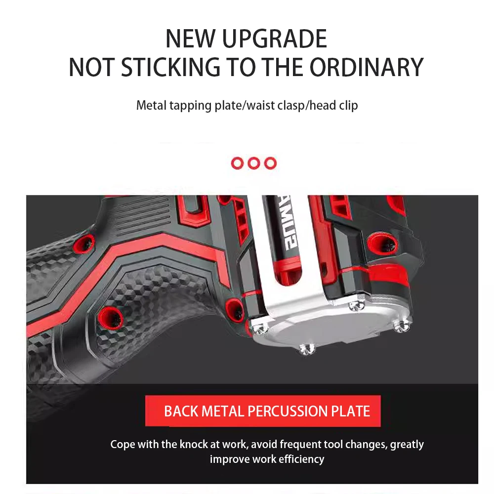 Brushless Electric Drill Tapping Cordless Impact Drill Metal Ratchet Chuck Electric Hand Drill Household Electric Screwdriver 5