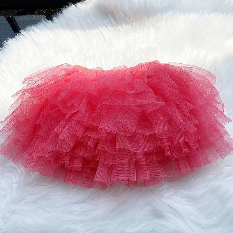 

Girl Dress Ballet Kids Tutu Skirts Cotton 2022 Red Wine Spring Autumn Ballerina Party Evening Gown Beach Dance Costume Children