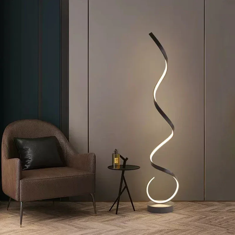 

Modern LED Strip Floor Lamp for Bedroom Bedside Living Room Sofa Standing Table Study Reading Lighting Home Decor Fixtures