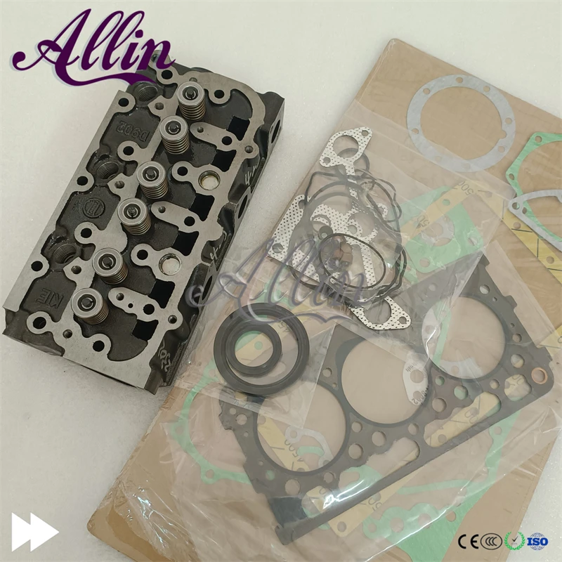 

Brand New KX41-3 BX24 BX2370D ZD323 D902 D902-ET02 Cylinder Head and Gasket Set For Kubota