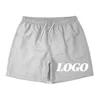 Custom LOGO Summer Men's Shorts with Lining Sport Casual Fitness Breathable Training Drawstring 14 Colors Loose Male Beach Pants 2