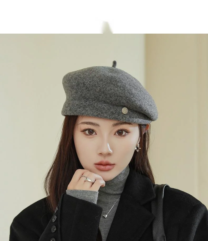 Wollbarette Für Kinder Im Koreanischen Herbst- Und Winterstil_voghion.com