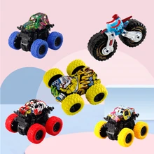 

Mini Inertial Off-Road Vehicle Pullback Children Toy Car Plastic Friction Stunt Car Juguetes Carro kids toys for boys