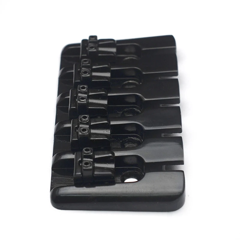 빈티지 5 스트링 잠긴 안장 베이스 브릿지 95x49.5MM 하단 스트링 간격 16.5MM 베이스 고정 브릿지 블랙/골드/크롬