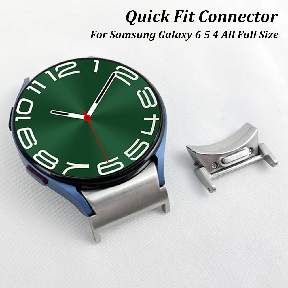

Quick Fit Connector for Samsung Galaxy 6classic 47mm 43mm 6 5 4 40mm 44mm No Gaps Metal Connector for Galaxy 5pro 45mm 4classic