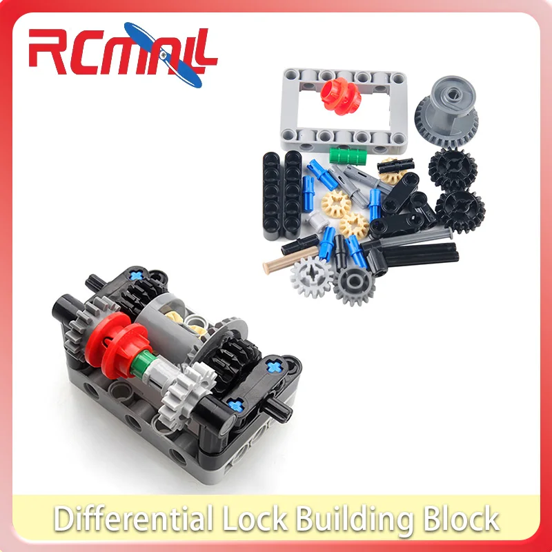 MOC-31031 Differential Lock Building Block Technical Parts Small Particle Bricks Accessory Kit for Car Toys 레고 테크닉 호환 #T25