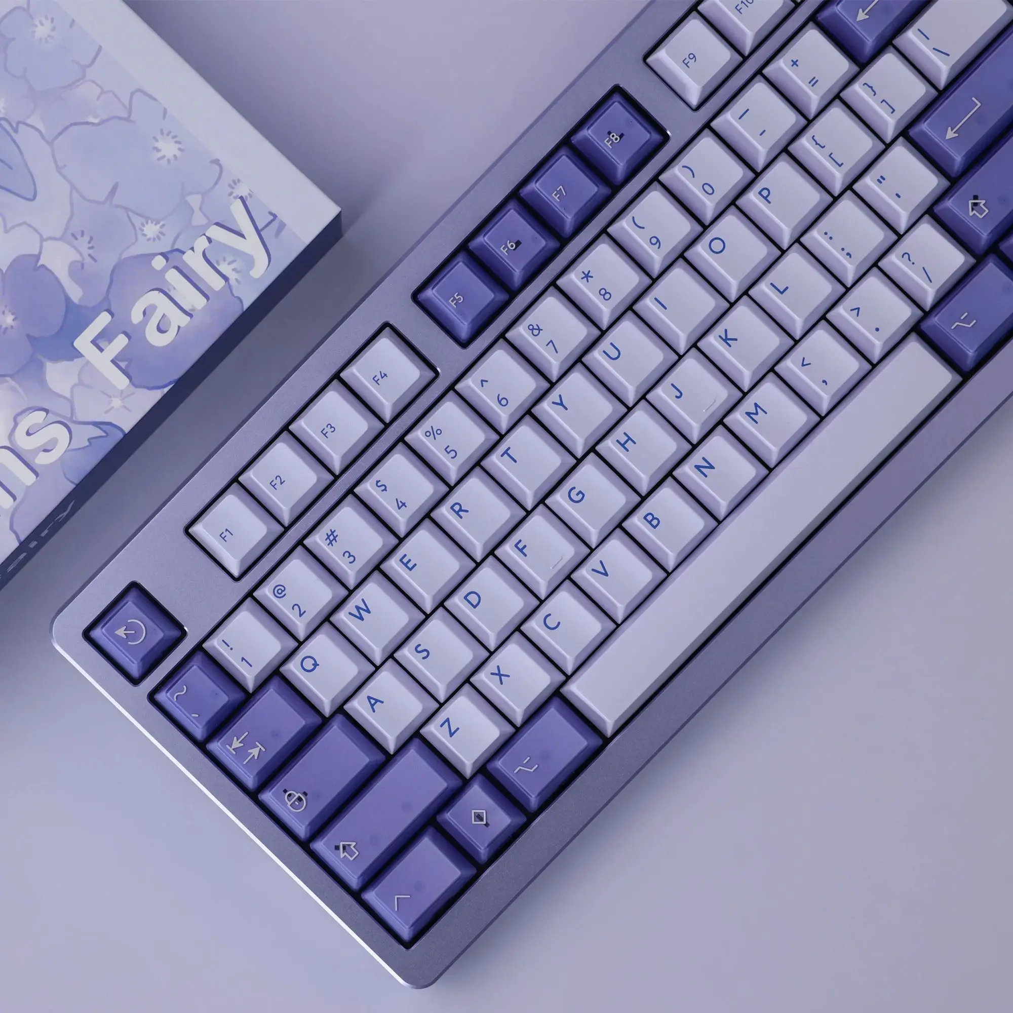 [기본 키트] PBTfans 페어리 체리 프로필, MX 스타일 키캡, KBDfans