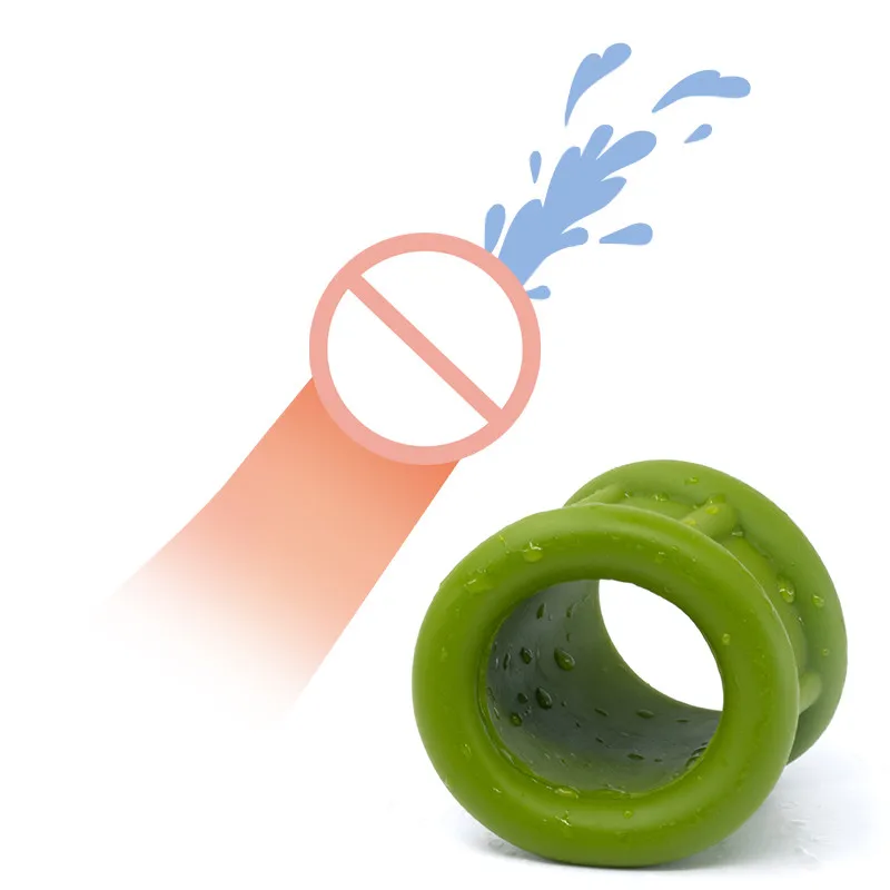 Penis Ring Silicone Ball Stretcher Scrotum Testis Restraint Male Ejaculation Delay Sex Toys For Men