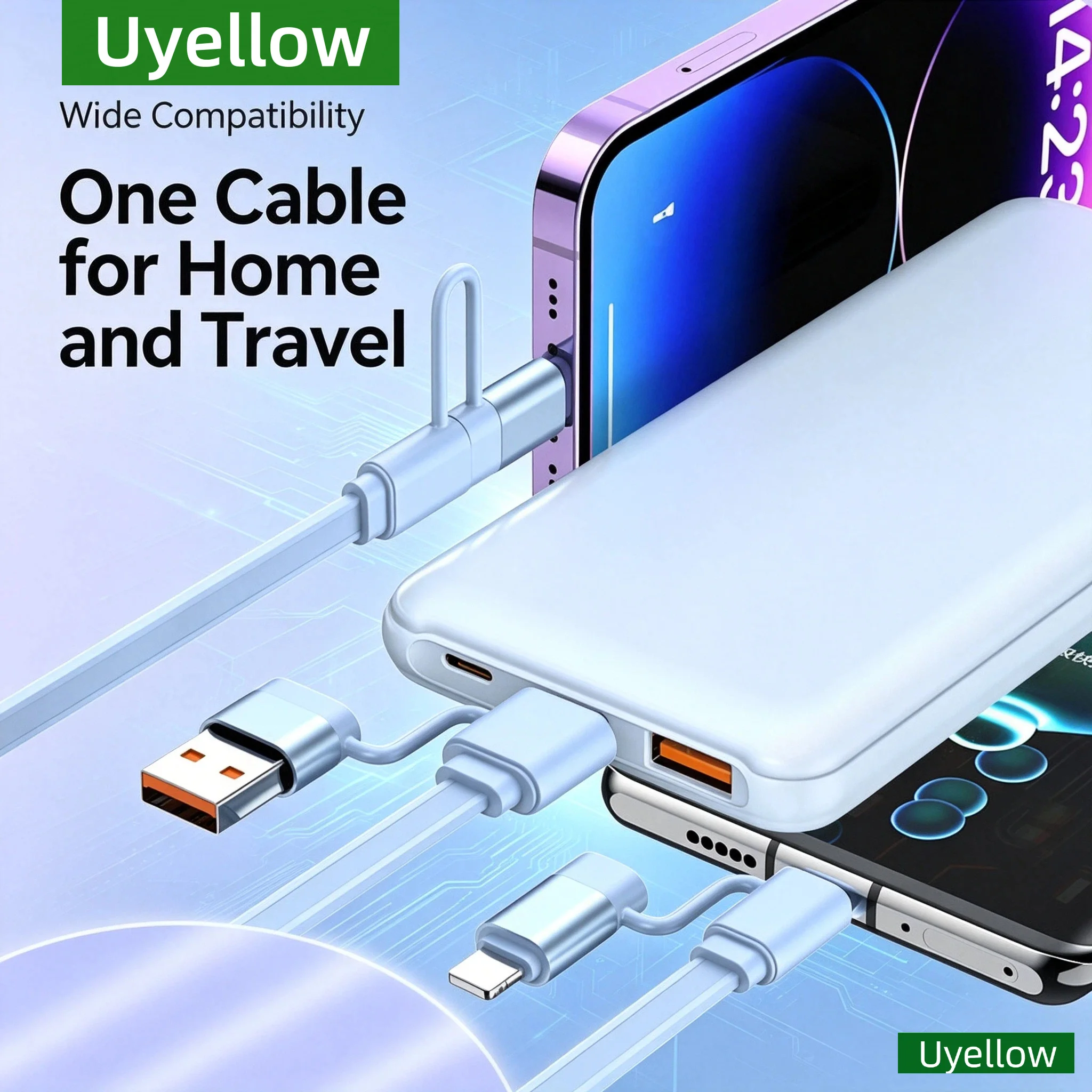 High-Speed 100W Retractable USB-C Fast Charging Cable