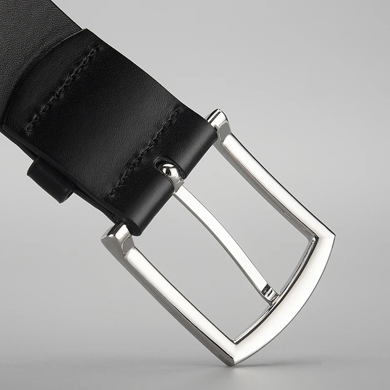 Men Classic Pu Leather Pin Buckle Waist Belt