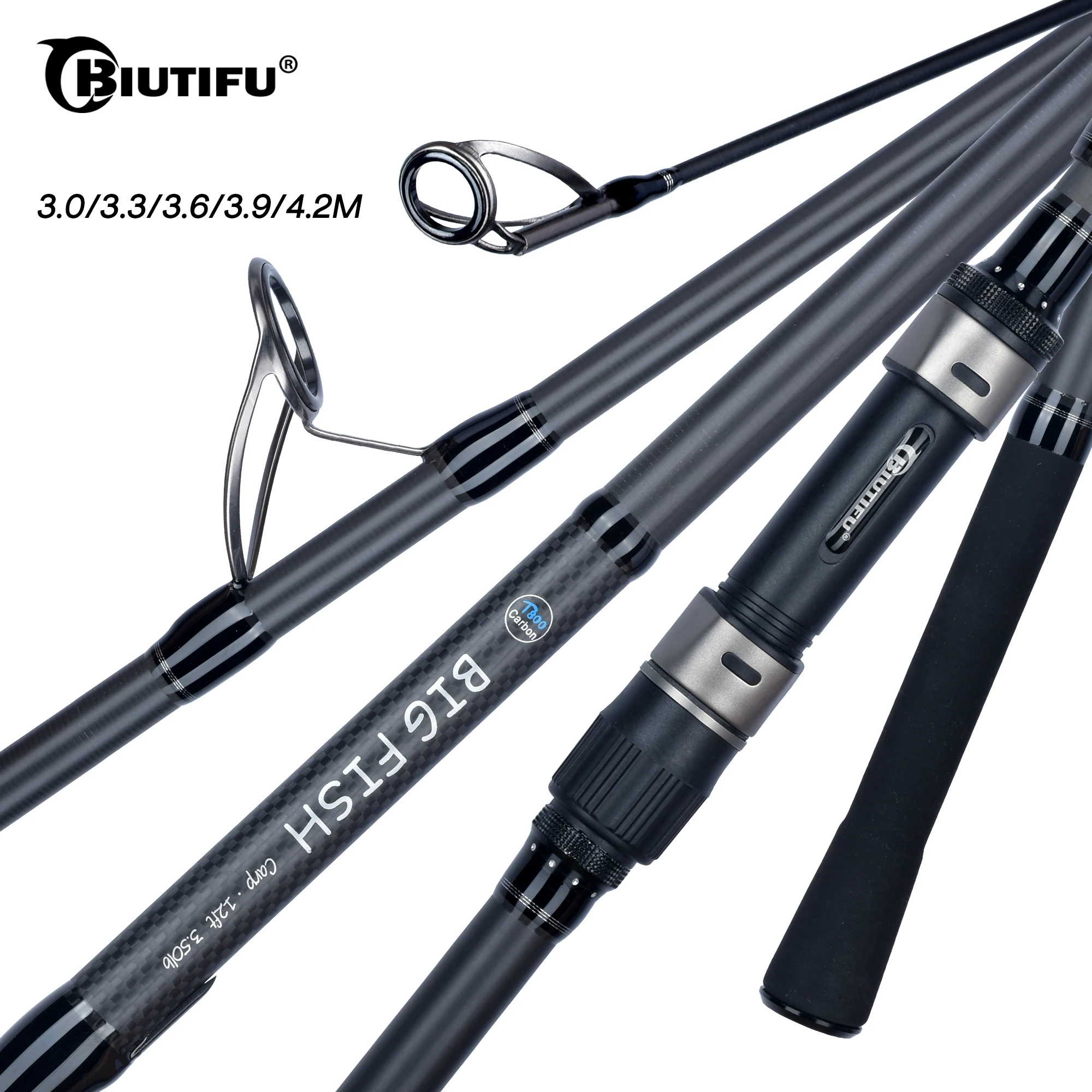 Рыболовная удочка BIUTIFU BIGFISH T800Carbon 3,0 фунтов, 3,6-3,9 г, 4,2/4,5/200 м