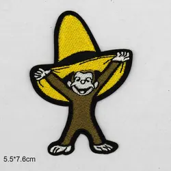 Charming Monkey Embroidered Iron - On Patch for Clothing and Accessories (Jumao houzi(X7)
