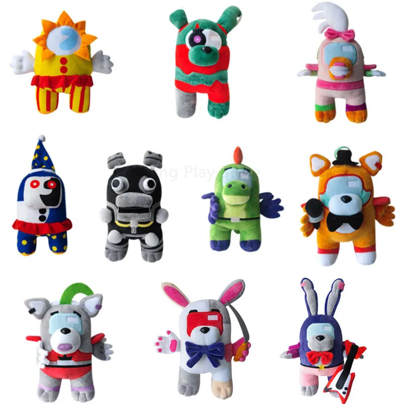 25 см Sundrop FNAF BOSS Moondrop плюшевая игрушка клоуна милые мягкие плюшевые плюши