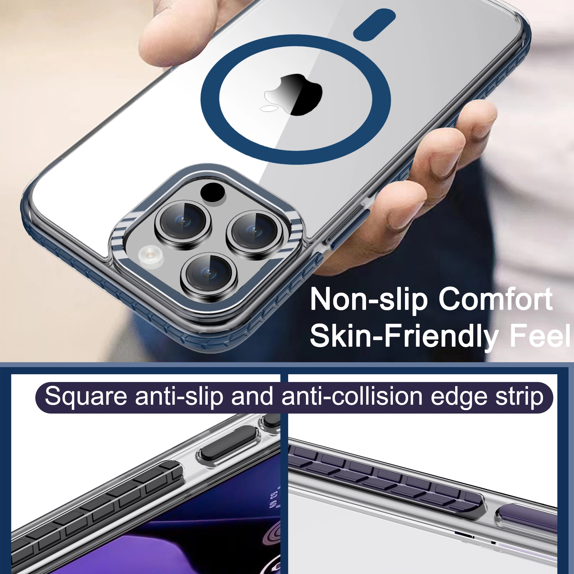 Shockproof Armor Magnetic MagSafe iPhone Case