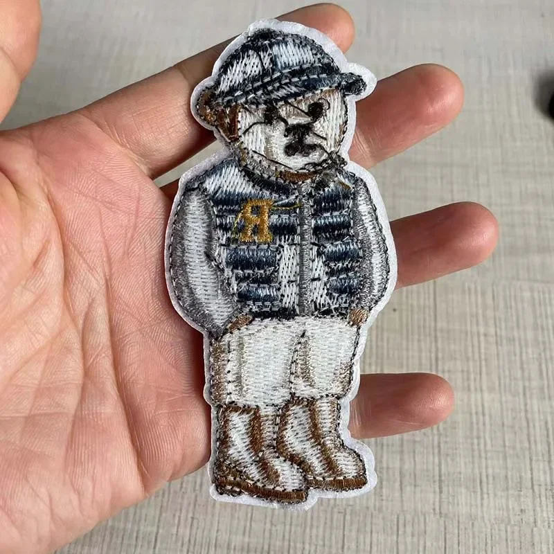 Toppa Termoadesiva Ricamata A Forma Di Orsacchiotto Per Bambini, 4x5 Cm - Applicabile Con Ferro Da Stiro O Cucita Su Abiti E Accessori - 2