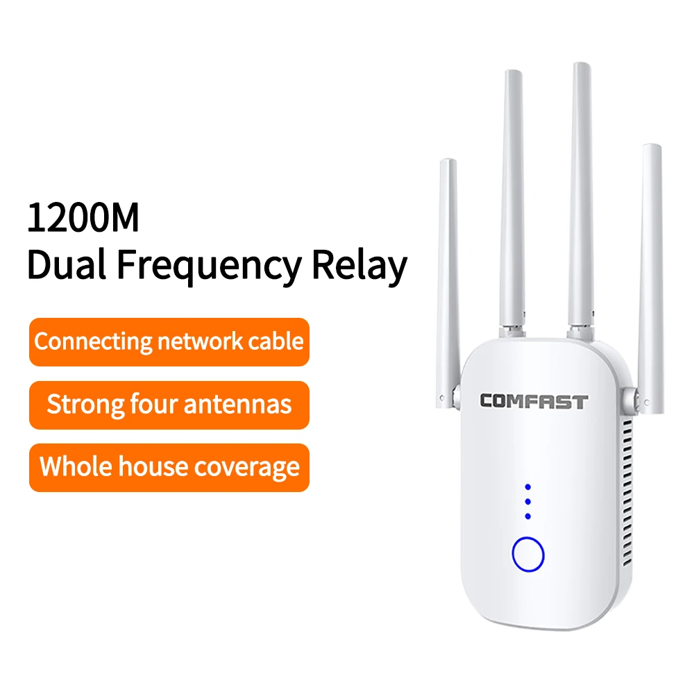 1200Mbps Dual Band WiFi Extender WiFi Repeater