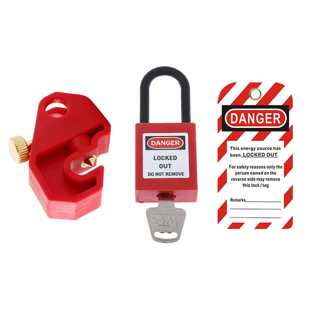 Circuit Breaker Lockout Set Universal MCB Lockout Safety Pin Plastic Anti-cut Device for Workshop Use Circuit Breaker Lockout Set Universal MCB Lockout Safety Pin Plastic Anti-cut Device for Workshop Use