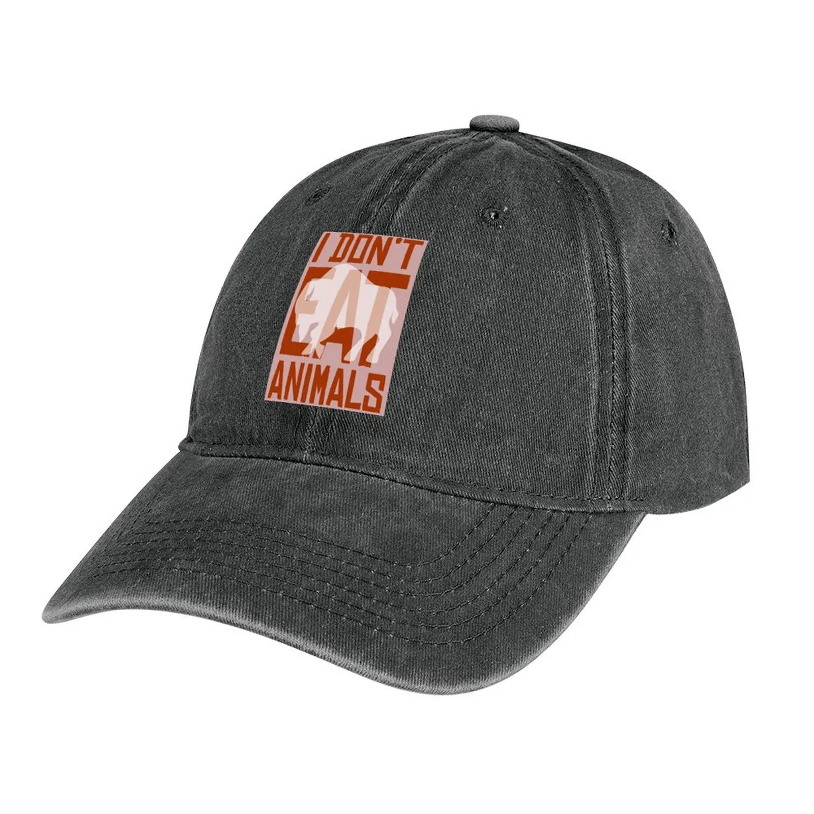 

I Don't Eat Animals with Buffalo Cowboy Hat Sports Cap Brand Man cap party Hat Women's Hats Men's