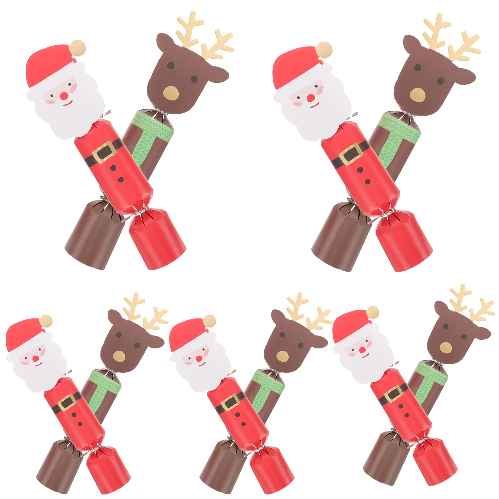 

20 Pcs Christmas Plushies Candy Boxes Paper Xmas Case Gift Party Accessories Decorative