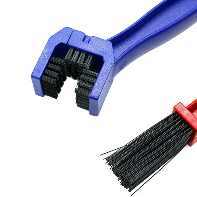 Brosse de nettoyage de chaîne de vélo de Moto en plastique, nettoyeur de brosse d'engrenage, nettoyeur d'extérieur, outils d'entretien, accessoires de Moto 5