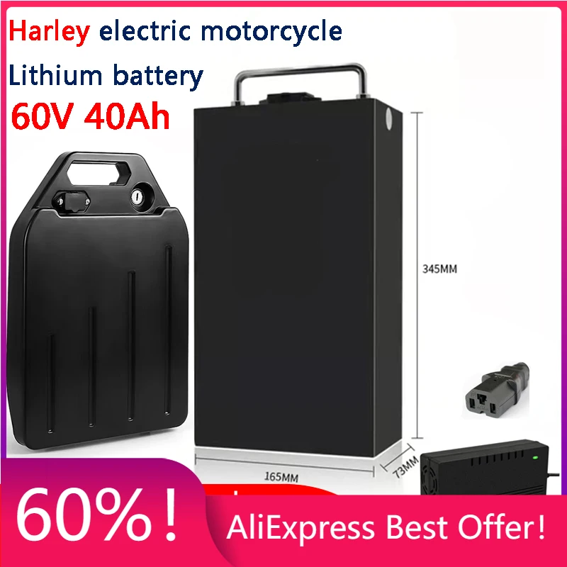 

Harley electric car lithium battery waterproof 18650 Battery 60V 20ah for two Wheel Foldable citycoco electric scooter bicycle