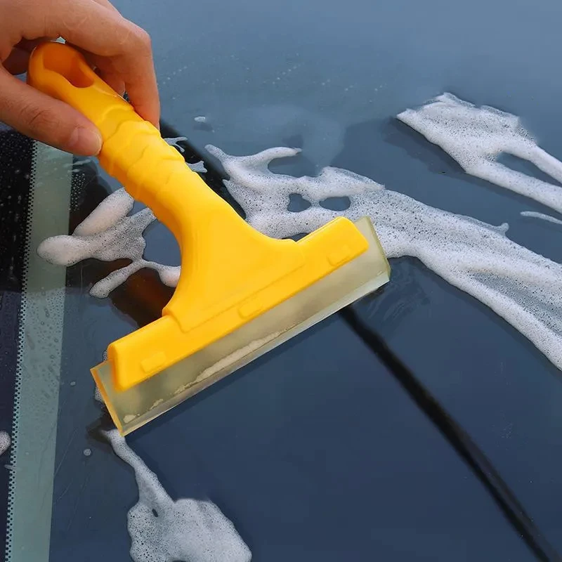 1PCS Black Car Silicone Blade Wash Water Window Glass Windshield Wiper  Cleaner Scraper Cleaning Tool Auto Exterior Accessories - AliExpress