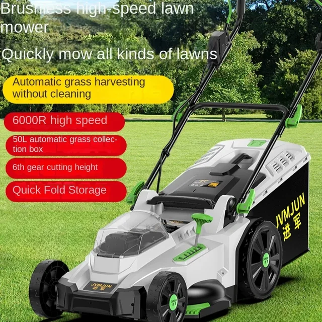Hand push lawn mower, small household push lawn mower, plug-in electric new high power lawn mower 1