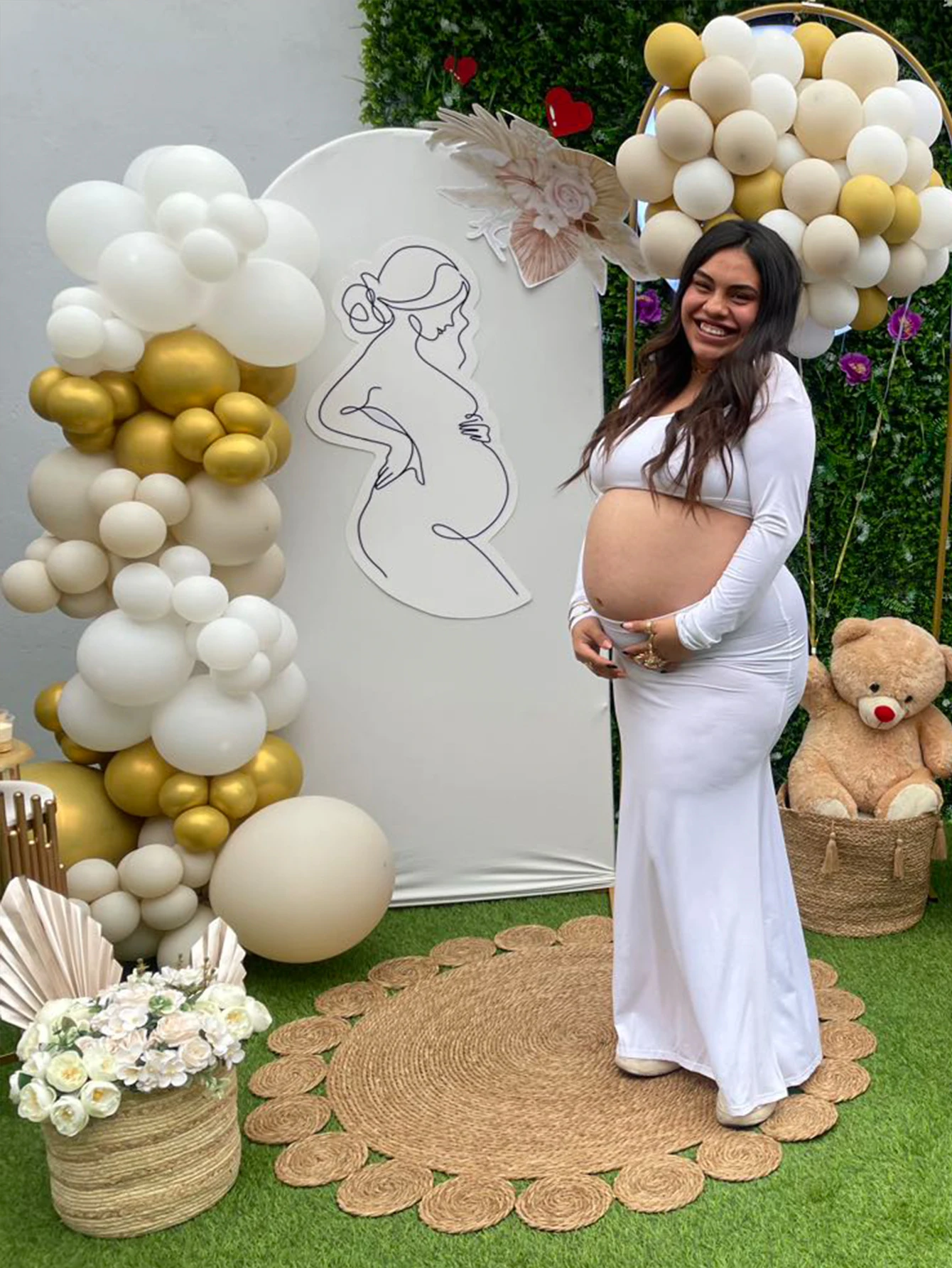 Maternity Bodycon Dresses Pregnant Photo Dress Square Neck Long Sleeve Wedding Party Pregnant Clothes 3 S51a5e853f34945d680c5f3c91ffa3eb4A