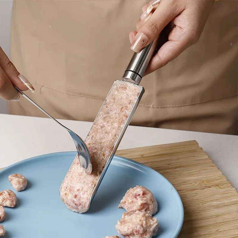 Meat Ball Maker Tool Stainless Steel Meatball Maker Handmade DIY Meatball Molds Kitchen Tools 304 Stainless Steel Scoop meat ball maker