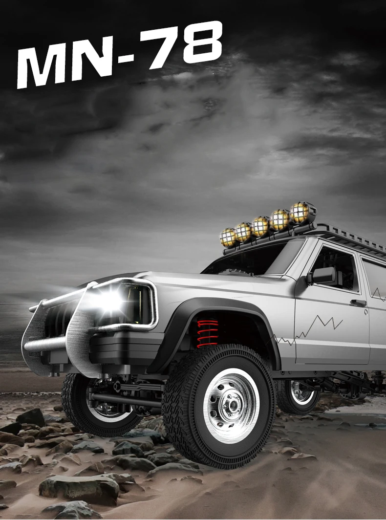 1/12 MN78 RC Car 4WD Off-road Climbing Vehicle 4x4 2.4G