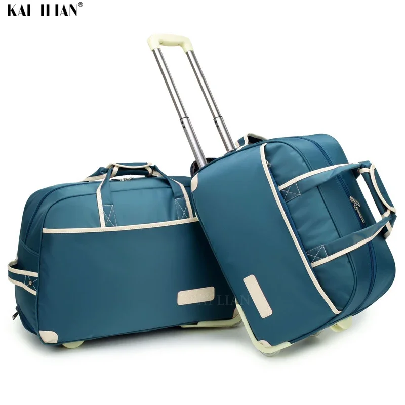 Suitcase weekend bag Waterproof Luggage big bag Rolling Luggage Trolley Lady Travel suitcase with Wheels carry on