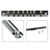 1Pc Socket Rack Holder 1/4 3/8 1/2inch 8 Clips Organizer Rail Iron 150/190/260mm For Storing Loose Socket Workshop Hand Tools 5