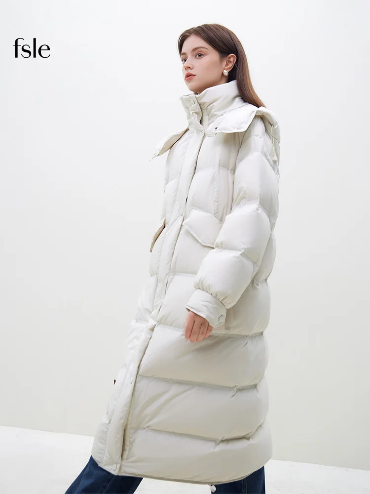 GETADME FSLE Women Thicken Short Jackets 2.8% Wool Female Stand Collar Yellow Casual Coat Winter Warm Women Drop Sleeve Jacket 24FS14714 main image 1