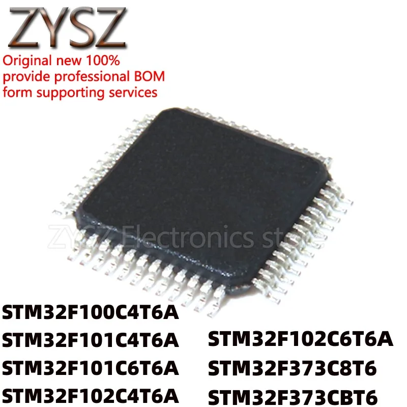 

Чип STM32F100C4T6A 32F101C6T6A 32F102 32F373C8T6 CBT6 QFP48, 5 шт.