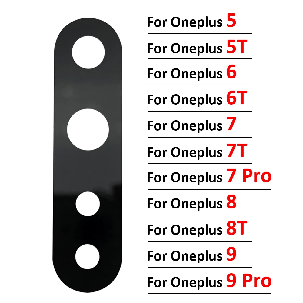 2 Pezzi, Obiettivo In Vetro Per Fotocamera Originale Per Oneplus 8T Nord 5 5T 6 6T 7 7T 8 9 8T Pro Nord N100 /A5000 1 + 5 5T 6 Obiettivo In Vetro Per 