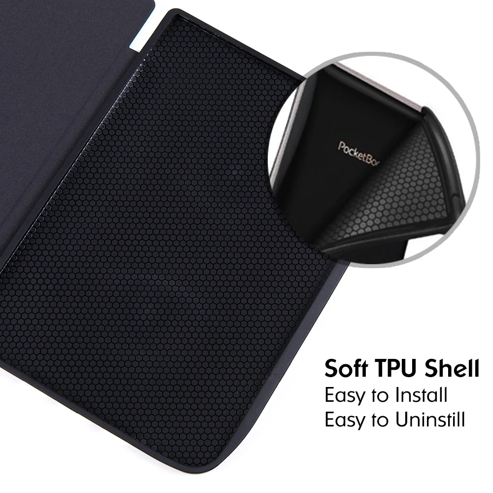 7.8 PocketBook 740/740 Pro/740 ÷ eReader  ̽ - ڵ /  ִ  PU  Ʈ  ĸ Ŀ